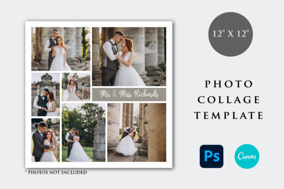 12x12 Wedding Photo Collage Template: A Versatile Tool for Capturing Memories
