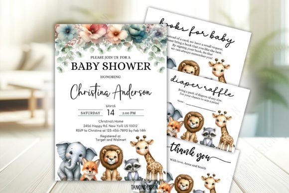 Baby Shower Invitation Bundle Set: A Versatile Digital Solution for Modern Celebrations