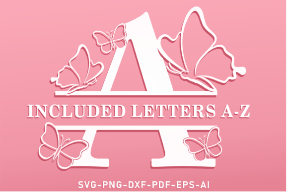 Butterfly Monogram Split Letters SVG: A Versatile Design Asset for Creative Projects
