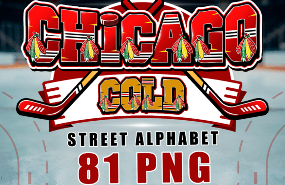 Chicago Graffiti Alphabet, 81 PNG