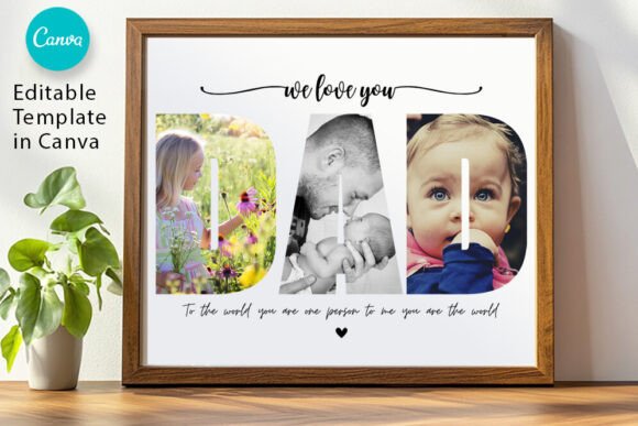 Dad Photo Collage, Dad Collage Gift