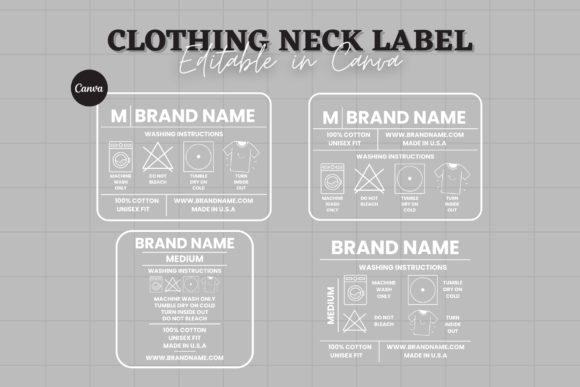 Editable Clothing Tag Bundle Canva: A Strategic Tool for Branding and Customization
