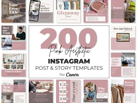 Enhance Your Instagram Presence with Aesthetic Instagram Template Canva