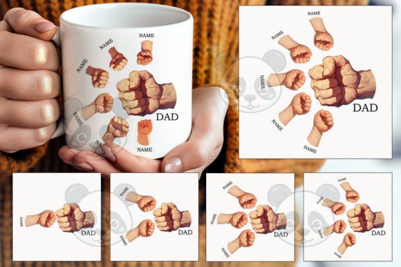 Fathers Day Dad Fist Bump Clipart Bundle – A Versatile Digital Asset for Creative Projects