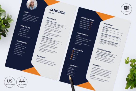Finance Consultant Resume Template CV