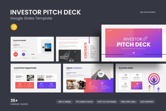 Investor Pitch Deck Google Slides Template