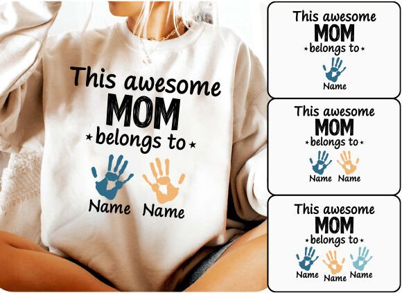 Mother's Day SVG Mom Life Custom Kids