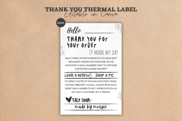 Thank You Thermal Label: A Simple Way to Elevate Your Packaging