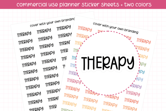 Therapy Planner Stickers for Mindful Organization