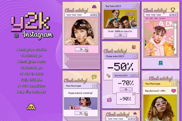 Y2K Instagram Posts and Stories: A Nostalgic Revival for Modern Creators